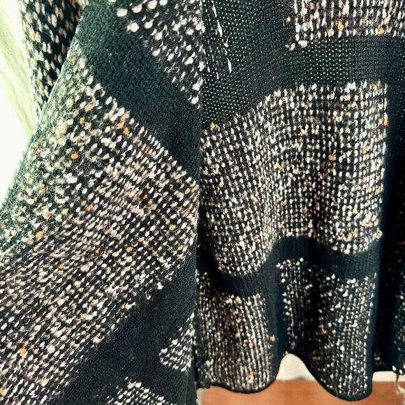 Chico's Women's Small (Vanity 0) Kinsley 3/4 Sleeve Open Boho Cardigan Sweater - Picture 8 of 13